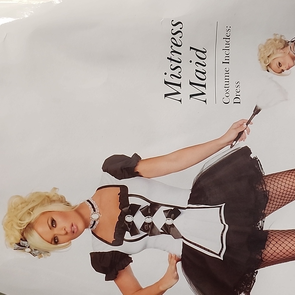 Mistress Maid Black and White Womens Costume